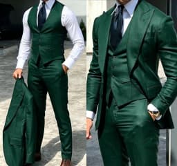 Classy Wedding Tuxedos Suits Slim Fit Bridegroom For Men 3 Pieces Groomsmen Suit Male Cheap Formal Business (Jacket+Vest+Pants