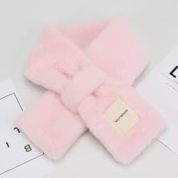 Winter Women's Faux Rabbit Fur Scarf Soft Plush Solid Color Neck Collar Warmer for Adults And Children