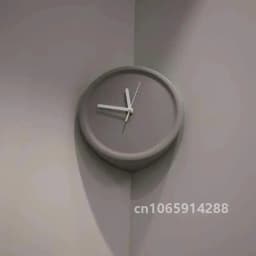 8 Inch Corner Wall Clocks Minimalist Wall Art Clock Bedroom Mechanism Silent Watches Living Room Luxury Desktop Watch Home Decor