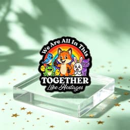 We Are All In This TOGETHER Enamel Pin Cute Animals Brooch Lapel Pins Badge on Backpack Clothing Accessories Jewelry Gifts