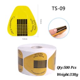 500Pcs Nail Paper Extension Stencil Forms Stickers Holder for Gel Acrylic Tips Builder French Nail Form Tip False Nails Art Tool