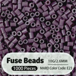 2.6mm Bulk Pink Color Series Perler Beads Refill Pack - 1000/5000pcs Fusible DIY Art Craft Fuse Beads for Mosaic Puzzle Kits