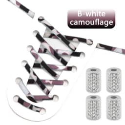 Elastic Round Printed Shoe Laces Diamond Metal Buckle No Tie Shoelaces Without Ties Shoelace for Sneakers Woman Man Shoestrings
