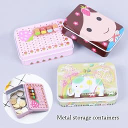 1 Pcs Cute Metal Box Candle Jars Aluminum Tin Jar for Balm Nail Cosmetic Jewelry Storage Container Refillable Bottles Tea Cans