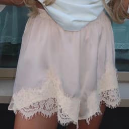 Women Satin Silk Shorts Lace Trim Mini Micro Shorts Silky Low Rise Coquette Lounge Slip Pj Bottoms French Knickers 