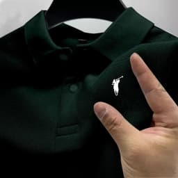 2026 Men's Summer High end Printed Golf Collar T-shirt Solid Color Breathable Office and Leisure High quality Men's Wear S-4XL
