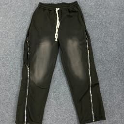 Autumn Winter Vintage Design Zipper Stitching Couples Slacks Sports EMO Men Women Pants Hip Hop Rock High Street Loose Trousers