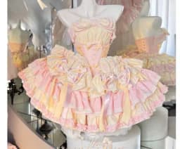 Original Design Women's Sweet Big Bow Strapless Color Matching Dress Girly Romantic Tube Top Short Dress for Party Birthday