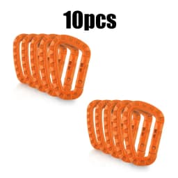 5/10/15/20pcs Tactical D-Shape Plastic Carabiner With Hard Spring Snap Clip ITW Keychain Gear Hook For Outdoor Camping Tools