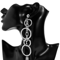 Punk Long Big Circle Link Chain Earrings for Women Hiphop Statement Large Drop Earrings Fashion 2021 Earring Jewelry Gift