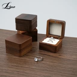 Luxury Wood Jewelry Box Wedding Ring Box Earring Rings Box Jewelry Organizer Box Jewelry Gift Packaging Box Bracelet Package