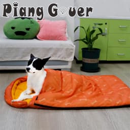 Dog Sleeping Bag Bone Pet Sleep Mat Outdoor Camping Warm Kennel Pad Dog Bed Blanket