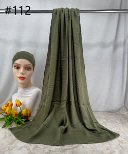 110colors Modal Hijab with Modal Undercap Set Basic Stretchy Pullover Headscarf Thin Breathable Sunscreen Head Wrap Hijabs Scarf
