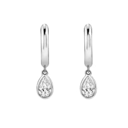 CRMYA Gold Silver Filled Hoop Earring CZ Zircon Heart Higgle Stud Earrings For Women Jewelry Earings Wholesale Aretes De Mujer