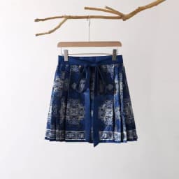 Chinese Style Improved Ming Dynasty Exquisite Printed Horse-face Skirt Women High Waist All-match Pleated Mini Horse-face Skirt