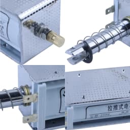 DC 12V 24V AC 220V Self-Reset 60MM Long Stroke Electromagnet Thrust 15KG Push-Pull Electromagnet