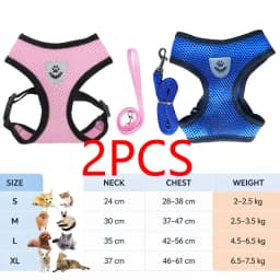 Cat Leash and Harness Cat Tent Kitten Harness Strap for Cats Neck Belt Anti Escape Pets Vest Harness Dog Neck Belt MBD01