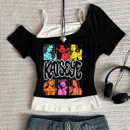 Katseye cropped top shoujo gothic funny graphic clearance sales 2000s tshirt kawaii cute meme baddie streetwear