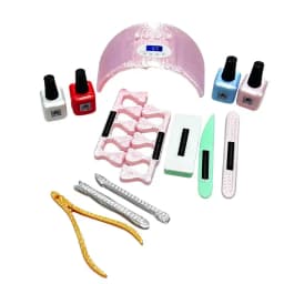 【M】Mini Dollhouse Manicure Tool Set Accessories Perfect For Pretend Play Doll House Decoration Collection