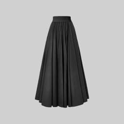 Elegant Solid Color Pleated A-Line Long Skirt, Vintage Style, Flowy Swing Hem, Ideal for Party & Daily Wear