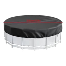 8/10/12FT Round Swimming Pool Covers ForAbove Ground Pools Hot Tub Cover Solar Covers Heavy Duty Tear Resistant Pool Cover