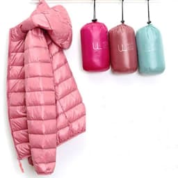 Autumn Winter New Arrival Women's Light down Cotton Jacket Short Hooded Stand Collar plus Size Slim Fit Outerwear Coat