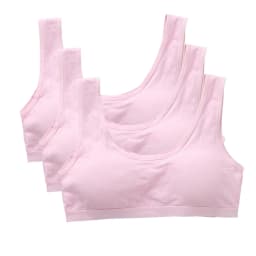 3PCS Kids Cotton Sports Training Bra Solid Color Young Children Underwears Teenage Girls Crop Tops Development Student Vest Bras