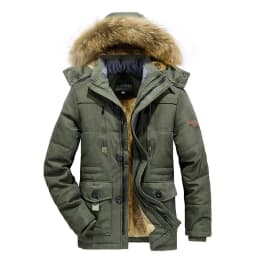 Men Down Jacket Male White Duck Down Jacket Hooded Outdoor Thick Warm Padded Snow Coat Oversized Plus Size Degree Winter Parkas