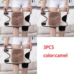 1/2/3PCS Thickened Warm Knee Sleeves Winter Adjustable Cold Proof Daily Use Knee Pads Two Layer Thermal Jogging Knee Protector