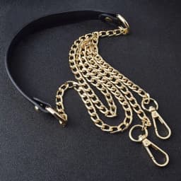 120cm Metal PU Leather Straps for Handbag Purse Chain Belt Bag Replacement Handles Shoulder Straps DIY Accessories