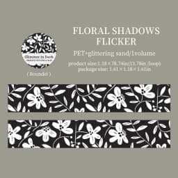 Journal GO 3cmx2m Black and White Plants Leaves Masking Tape for Collage Junk Journal Scrapbooking diy Stationery Dark Style