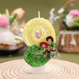 Hot Cute Cartoon T-O-Y Story Digital Candle Numbers 0-9 Kids Birthday Cake Decoration Cartoon Party Supplies Accessory