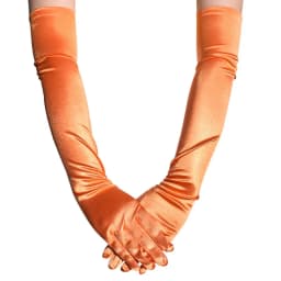 52CM Solid Satin High Elasticity Women Halloween Cosplay Stage Performance Dinner Accessories Etiquette Long Gloves Opera
