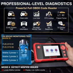 2026 LAUNCH X431 CRP123 V2.0 OBD2 Scanner Engine/ABS/SRS/Transmission Diagnostic Scan Tool ,3 Reset Automotive tools