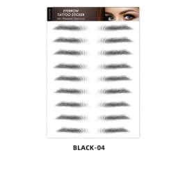 Brown Eyebrows Makeup Tattoo Sticker Water-based Hair-liked Waterproof Long Lasting False Stickers for Brow Grooming Shaping