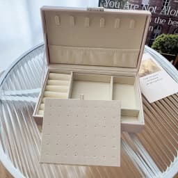 Big Size Large Capacity Dustproof Jewelry Box with Lock Earrings Necklace Ring Storage Packaging Display Boxes for Women