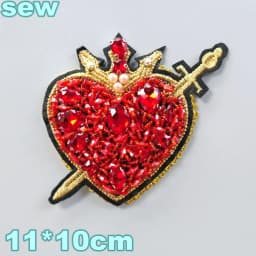 Embroidery Sequined Alphabet Pearl Letter Cross Patch,sequins Heart Beaded Eye Patches Badges Appliques for Clothing WF2210252