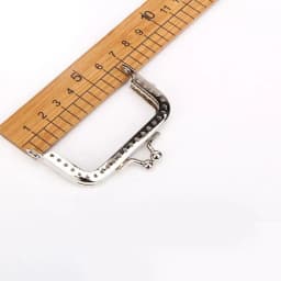 1pc Square Metal Frame for Purse Handle Clutch Bag Handbag Accessories Making Purse Clasp Lock Metal Clasp Bags Hardware