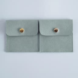 5-Pack Bulk Mini Envelope Jewelry Bag Snap Button Closure Luxury Microfiber Suede Jewelry Necklace Earrings Packaging Pouch Bags