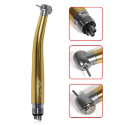 Dental High Speed 2/4Hole Clean Standard/Big Head Handpiece Push Button Air Turbine NSK Style Fit ISO Burs 1.6mm