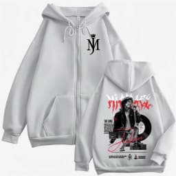 King of Pop Michael Jackson Bad Era Jacket Sweatshirts Men Women Hip Hop Pop Music Zip Up Hoodies Fashion Zipper Pullovers Coats