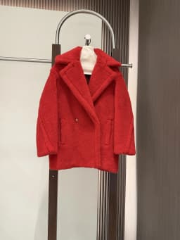 Max Short Teddy Coat 62% Alpaca 26% Wool 12% Silk Coat Winter Thicken Women's Coat