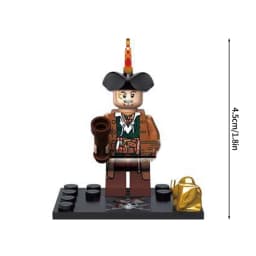 Mini Blocks Navy Pirates Anime Figures Mini Bricks Toys Captain Jack Sparrow Caribbean Figure Blocks Children Assembly Toys