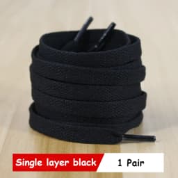 1 pair Classic Shoelace White Black Flat Shoelaces High-quality Shoe laces for Sneakers laces Shoe Strings 70/90/100/120/140/160