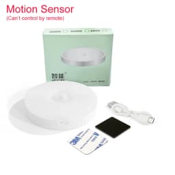 Wireless Remote Control Under Cabinet Kitchen Light USB Rechargeable Magnetic Pir Motion Sensor Night Lamp for Bedroom Wardrobe