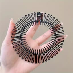 Flexible Full Circle Headbands Stylish Plastic Stretchable Hair Comb for Daily Hair Styling Multifunctional Hair Accessories