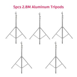 SH 2.9m Light Stand With Stainless Steel Kit Cross Arm With Weight Bag Photo Studio Accessories Extension Telescopic Rod 2.49M