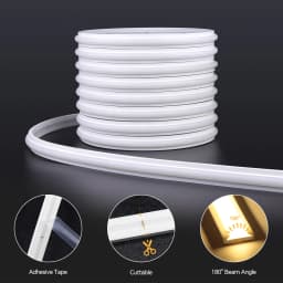 24V Wireless PlR Motion Sensor COB LED Neon Strip NightLight for Bed Bathroom Stair Hallway Lighting 3/5/10m Solid Silicone Tape