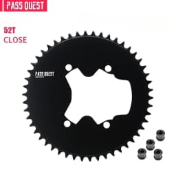 PASS QUEST 110 Bcd 4 Bolt Chainring Narrow Wide for SHIMANO R9200 R8100 R7100 Crank 42T-60T 9-12 Speed 110BCD Chainwheel