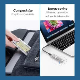 M2 SSD Case NVME SATA SSD Enclosure USB A to C Transparent 10Gbps Solid State Drive External Adapter Support UASP for M/M+B Key